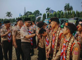 Gubernur Mirza Lepas 598 Peserta Kontingen Pramuka Lampung Ikuti Jambore Nasional XII 2026