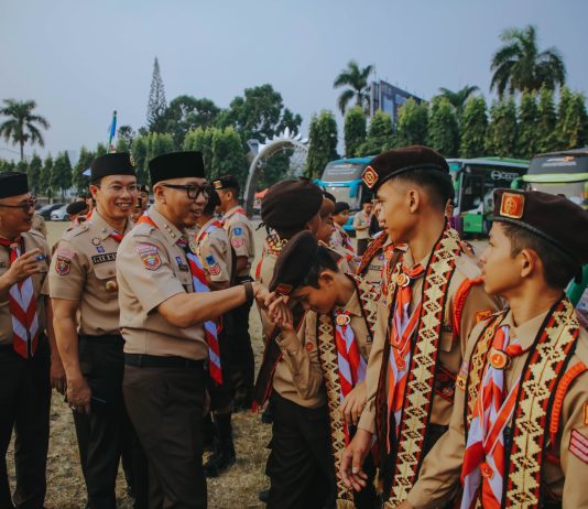 Gubernur Mirza Lepas 598 Peserta Kontingen Pramuka Lampung Ikuti Jambore Nasional XII 2026