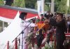 Upacara Penurunan Bendera HUT ke-81 Kemerdekaan RI di Provinsi Lampung Berlangsung Khidmat