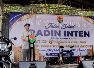 Gerak Jalan Sehat HUT ke 81 Kemerdekaan RI Jadi Momentum Pererat Sinergi Pemprov Lampung dan Kodam XXI/Raden Inten