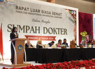 Pemprov Lampung Perkuat SDM Kesehatan, Dorong Dokter Baru Unila Ambil Peran dalam Pembangunan Daerah