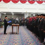 Sekdaprov Marindo Lantik Pejabat Administrator dan Pengawas, Gubernur Minta Kinerja Makin Berdampak