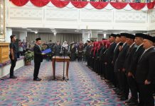 Sekdaprov Marindo Lantik Pejabat Administrator dan Pengawas, Gubernur Minta Kinerja Makin Berdampak
