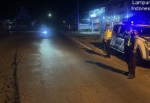 Pantau Arus Lalu Lintas, Polres Way Kanan Gelar “Blue Light Patrol” di Daerah Rawan Kecelakaan