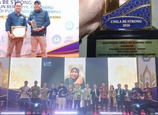 IWO Lampung Raih Penghargaan Anugerah Unila Be Strong 2026