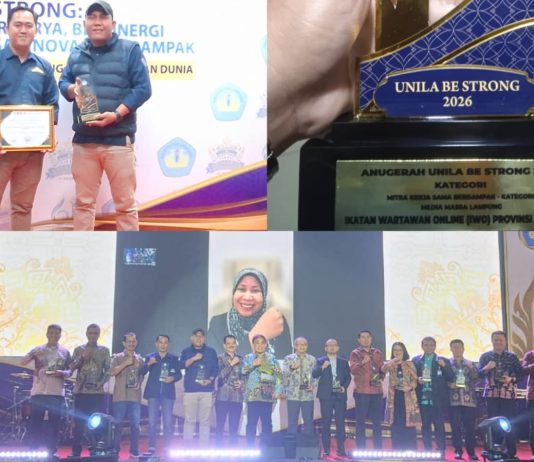 IWO Lampung Raih Penghargaan Anugerah Unila Be Strong 2026