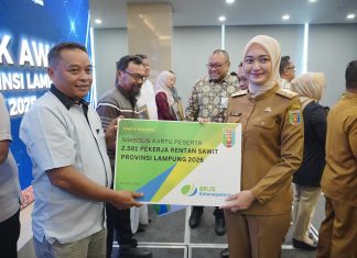 Wagub Jihan Dorong Sinergi Lintas Sektor Perluas Perlindungan Jamsostek di Lampung