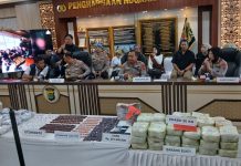 Narkoba Jaringan Internasional Dibongkar Polda Lampung