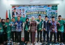 Wagub Jihan Lepas 46 Mahasiswa Beasiswa PW Pergunu Lampung ke Universitas KH Abdul Chalim