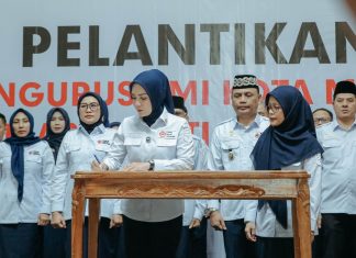 Ketua PMI Lampung Purnama Wulan Sari Mirza Lantik Pengurus PMI Kota Metro Masa Bakti 2026-2031