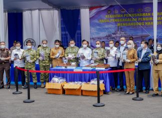Lampung Tegaskan Komitmen Berantas Narkotika, 4.364 Cartridge Liquid Vape mengandung Narkotika Dimusnahkan